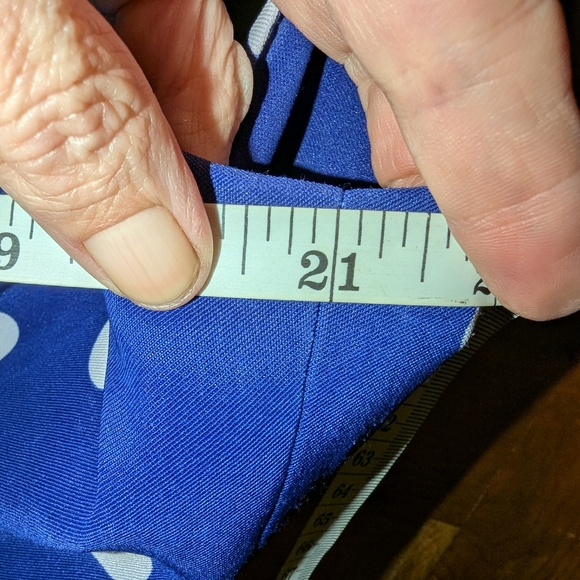 Connected Apparel Blue Sleeveless Sheath Dress Midi - Picture 7 of 7